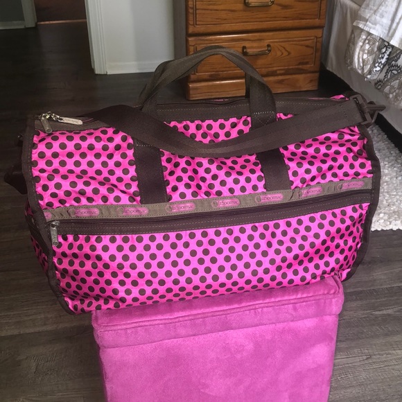 Lesportsac Handbags - LeSportSac Travel Bag Polka Dot
